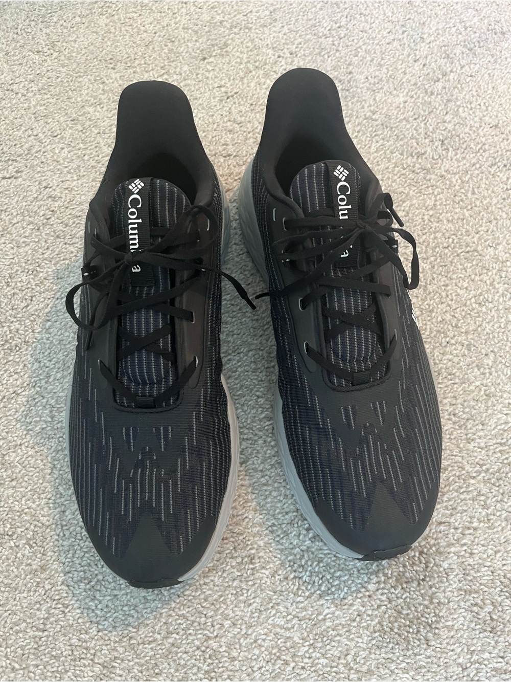 Brand New Columbia Men's Konos Featherweight Shoe Black White Size 11